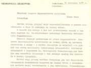 La letero per kiu kard. Karol Wojtyłaklarigis kial li ne povis iri al Ĉenstoĥovopor celebri Meson en Esperantodum la IKUE-kongreso 1977